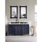 James Martin Vanities Brittany 60in Double Vanity, Victory Blue w/ 3 CM Ethereal Noctis Quartz Top 650-V60D-VBL-3ENC - alternate 3